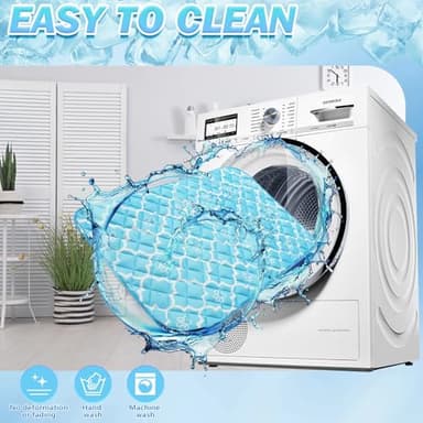 EXPAWLORER Dog Cooling Mat-28.3''*47.2'' Upgraded Extra Large Cooling Pad for Dog Dogs Cats Pets in Summer Keep Cool,Washable,Non-Slip Blanket for Grate Sofa Bed Outdoor - Image 9