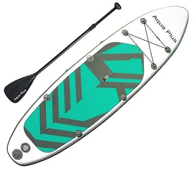 Aqua Plus 6inches Thick Inflatable SUP for All Skill Levels Stand Up Paddle Board,Paddle,Pump,ISUP Travel Backpack, Leash,Shoulder Strap,Youth,Adult Inflatable Paddle Board - Image 4