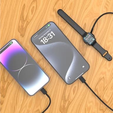 QZIIW Apple Watch Charger - USB C Magnetic 3 in 1 iWatch Cable, 6 FT - Compatible with Apple Watch Series 9/8/7/6/SE/5/4 & iPhone 15/14/13/12/11, iPad - Image 6