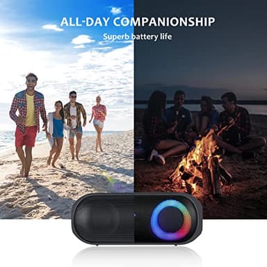 NOTABRICK Bluetooth Speakers with Light, 30W for Indoor&Outdoor - Image 4