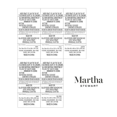 Martha Stewart 3 Inch White Down Feather Mattress Topper - King Size Fluffy White Feather Bed Topper 100% Cotton Cover Fabric Ultra Soft Pillow Top Featherbed for Bedroom（78" x 80"） - Image 7