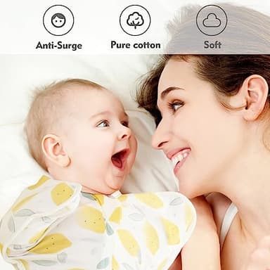 ANYEDDE Baby Swaddle Sleep Sacks 0-3 Months - Transitional Swaddles Bag with Arms Up Design, Newborn Sleep Sack, Nursery Swaddling Blankets, Infants, Breathable Soft(Small) - Image 2