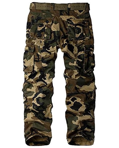 Women's Tactical Pants, Casual Cargo Work Pants Military Army Combat Trousers 8 Pockets,Battlefield Camo,38(US 18) - Image 2
