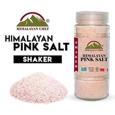 Himalayan Chef Himalayan Salt, Fine Glass Shaker, 17.5 Oz - Image 3