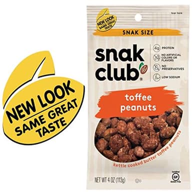 Snak Club Toffee Peanuts, 4 Ounce (Pack of 12) - Image 3