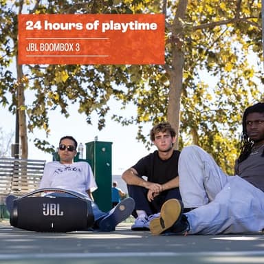 JBL Boombox 3 Black Portable Bluetooth Speaker with Massive Sound, Deepest Bass, IPX7 Waterproof, 24H Playtime, PartyBoost - Image 3