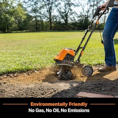 LawnMaster TE1016M Electric Tiller 12-Amp, 16-Inch - Image 4