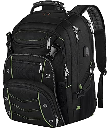 VECKUSON 18.4 Inch Laptop Backpack for Men and Women, 55L Extra Large Gaming Laptops Backpack with USB Charger Port, TSA Friendly Flight Approved and RFID Anti-Theft Pocket - Image 1