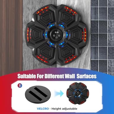 Music Boxing Machine for Adults,Bluetooth Smart Boxing Training Machine,Wall Target Punching Workout for Kids,Reflex Training Suitable for Home,Office,Gym,Fun Fitness Equipment - Image 7
