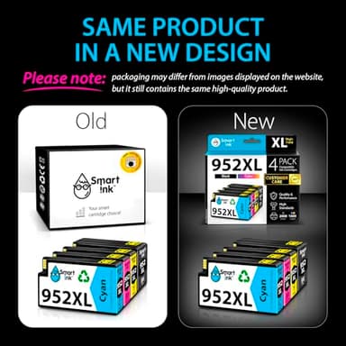 Smart Ink Compatible Ink Cartridges Replacement for HP 952XL 952 XL 4 Combo Pack (Black, Cyan/Magenta/Yellow) to use with HP OfficeJet Pro 8710 7740 8720 8715 8210 8703 OfficeJet 8702 Printers - Image 8