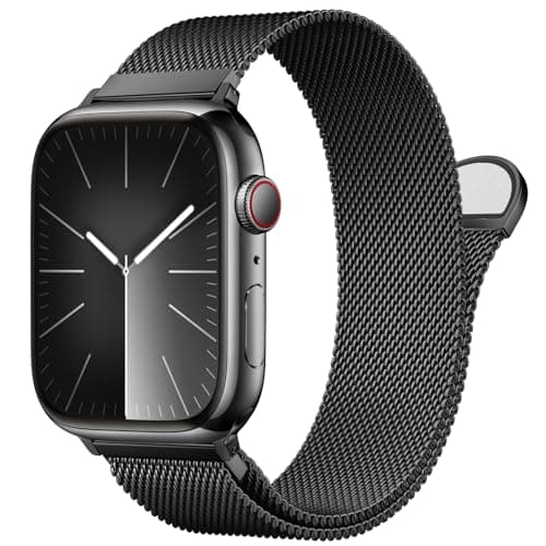 Stainless Steel Milanese Loop Compatible with Apple Watch Bands 46mm 42mm 44mm 45mm 49mm 38mm 40mm 41mm men and women,Magnetic Clasp Replacement for iWatch Ultra Series 11 10 9 8 7 SE 6 5 4 3 2 1 - Image 1