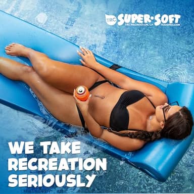TRC Recreation Sunsation 1.75" Thick Foam Pool Float Lounger w/ Headrest for Lounging & Sunbathing in Swimming Pools, Beaches & Lakes, 70" x 26" - Image 6