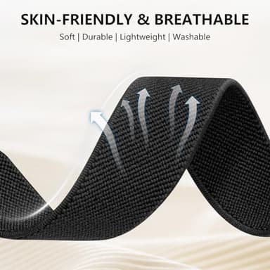 Lerobo 5 Pack Stretchy Bands Compatible with Samsung Galaxy Watch 7 6 5 4 FE Band 40mm 44mm 45mm/Watch 6 4 Classic 4 42mm 46mm 43mm 47mm/Active 2,20mm Soft Nylon Solo Loop Band Elastic Strap - Image 2