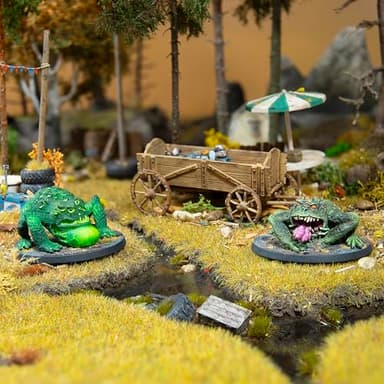 Modiphius Entertainment: Fallout: Miniatures - Creatures - Radtoads - 2 Resin Figures, Unpainted & Unassembled, RPG, Wilds of Appalachia, Licensed - Image 4