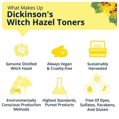 Dickinson's Original Witch Hazel Hydrating Toner + Serum with Rose Water | 100% Natural Distilled Witch Hazel | Alcohol-Free | Hydrates, Tones, Renews, and Soothes Skin | 4 Fl Oz - Image 7