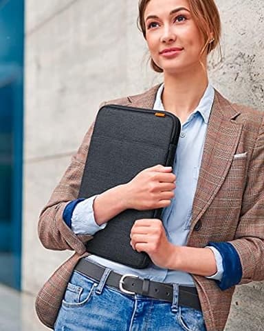 Inateck 360° Protective Laptop Bag with Accessory Bag, Compatible with 14-inch MacBook Pro/Max M4 M3 M2 M1 2021-2024, Black Gray - Image 6