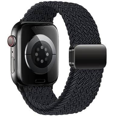 Qimela Sport Loop Compatible with Apple Watch Band 38mm 40mm 41mm 42mm 44mm 45mm 46mm 49mm for Women Men,Magnetic Strap Stretchy Braided Wristband for iWatch Series 11 10 9 8 7 6 5 4 SE Ultra 3 2 1 - Image 2