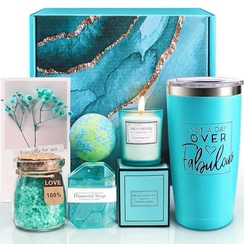 Birthday Gifts for Women, Relaxing Spa Gift Basket Set, Unique Gift Ideas for Women, Mother's Day Gifts for Mom Sister Best Friend Wife, Employee Teacher Nurse Appreciation Gifts - Image 1