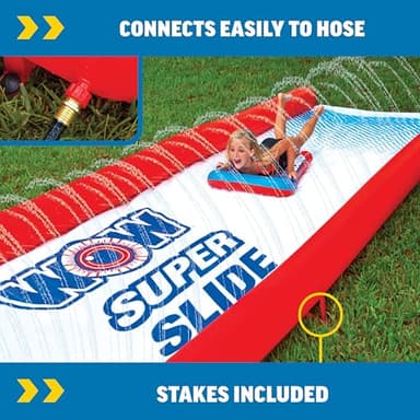 WOW Sports Super Slide Giant Backyard Slip and Slide with Sprinkler, Extra Long Water Slide 25 x 6 ft - Image 4