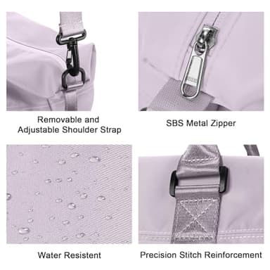 Travel Duffel Bag,Sports Tote Gym Bag,Shoulder Weekender Overnight Bag for Women - Image 6