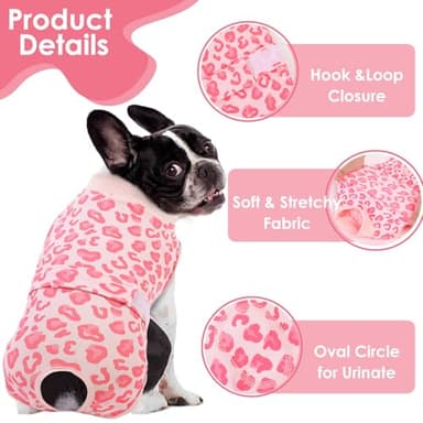 AOFITEE Dog Recovery Suit, Soft Recovery Suit for Female Male Dogs, Anti-Licking Dog Onesie for Abdominal Wounds, Dog Surgery Recovery Suit After Spay Neuter, Substitute Cone & Collar Dog Bodysuit, XL - Image 2
