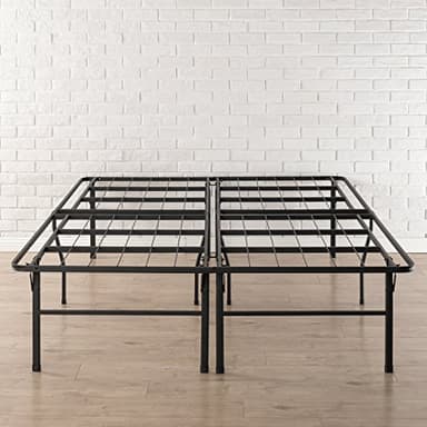 Best Price Mattress 18 Inch Metal Platform Beds w/ Heavy Duty Steel Slat Mattress Foundation (No Box Spring Needed), Black - Image 3