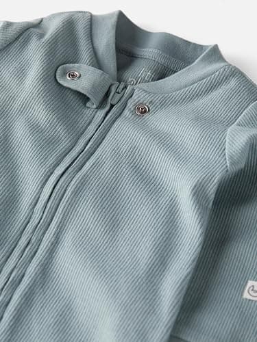 little planet by carter's unisex-baby Sleep and Play made with Organic Cotton, Light Blue, 6M - Image 2