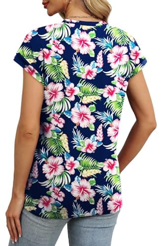 Alaroo Plus Size Tops for Women Oversized Tshirts Loose Fit Trendy Cute Blouses Print 01 3XL - Image 4