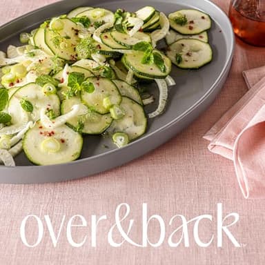 over&back 100%-Linen Woven Tablecloth - Colorful Dining Room Table Cover - Mitered Corner Hems - Machine Washable - Kitchen and Home Decor - Pink - 70x108 - Image 6