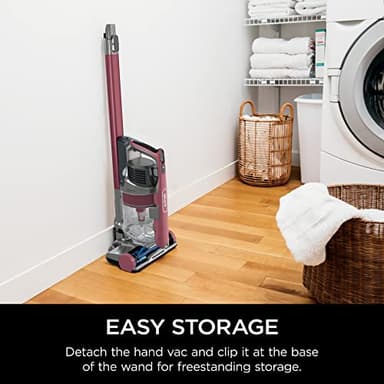 Shark Cordless Vacuum Cleaner, HEPA Filter, Lightweight, Portable, Rechargeable, Pet Hair Pickup, Removable Handheld, Crevice, Upholstery & Dusting Brush Included, 40-min runtime, Red, IZ362H - Image 9