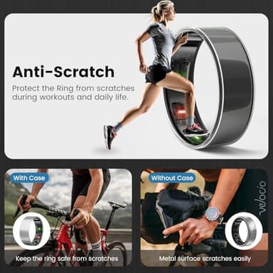 sylacor Ring Cover Compatible with Oura Ring Gen 4/Oura Gen 3, Durable Scratch-Resistant TPU Protecter for Women Men for Gym and Working Out (Clear+Clear+Clear, Size 9) - Image 4