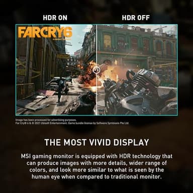 MSI G273CQ, 27" Gaming Monitor, 2560 x 1440 (QHD), VA, 170Hz, FreeSync Premium, HDR Ready, HDMI, Displayport, Tilt, Black - Image 7