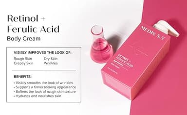 Medix 5.5 Retinol Body Lotion Skincare Moisturizer | Anti Aging Retinol Body Cream | Skin Care Tightening Lotion For Women & Men Helps Diminish Look Of Crepey Skin, Wrinkles, & Fine Lines, 15 Fl Oz - Image 7