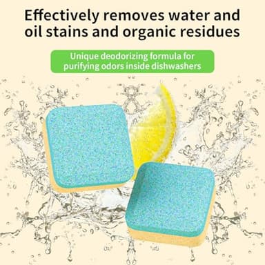 Dishwasher Cleaner and Deodorizer Tablets 24 Pack - 1 Year Supply Deeply Removes Dirt With Odor Eliminating, Dishwasher Cleaner Tablets Naturally Removes Scale Andblockage From Pipes - Image 2