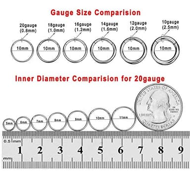 FANSING Small Nose Rings 18 Gauge 7mm Silver Nose Hoop 18g Cartilage Earring Helix Tragus Daith Rook Septum Piercing Jewelry Septum Rings - Image 3