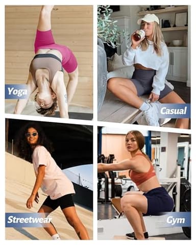 NexiEpoch 2 Pack Biker Shorts for Women - 3"/5"/8" Booty Volleyball High Waisted Black Spandex Shorts for Yoga Dance Workout - Image 6