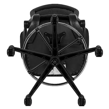 Flash Furniture Kelista Mid-Back Swivel Office Chair with Adjustable Seat Height, Ergonomic Mesh Desk Chair with Flip-Up Armrests, Black - Image 9