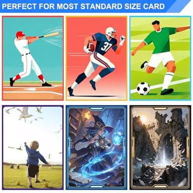 White Matte Card Sleeves for MTG, 300 Pieces Perfect Fit Standard Card Sleeves for Trading Card Sports Cards Baseball Cards TCG Magic, Card Protector for Mini Photo, Sturdy and Nice Shuffling - Image 6