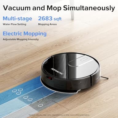 ROPVACNIC Robot Vacuum Cleaner Robot Vacuum and Mop Combo with 4000Pa Suction, Personalized Cleaning Adjustments, Self-Charging Robotic Vacuum Cleaner, Advanced Obstacle Avoidance - Image 2