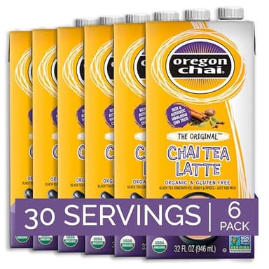 Oregon Chai Original Chai Concentrate, 32 Fluid Ounce (Pack of 6) - Image 1