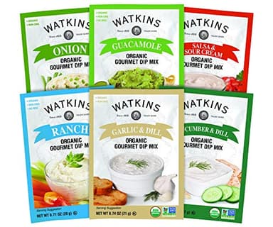 Watkins Organic Gourmet Dip Mix, Garlic & Dill, 0.74 oz. Packets, 12-Pack - Image 4
