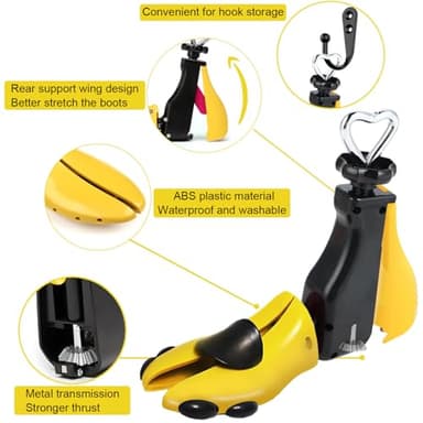 Boot Shoe Stretcher Men, Women Leather Boot Stretcher for Wide Feets, Adjustable Unisex Boot Wide Feet.(1 Piece, Men's 8-13, Women size 9-14) - Image 2