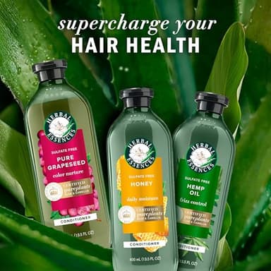 Herbal Essences Sulfate Free Shampoo with Honey for Daily Moisture, Nourishes Dry Hair, Moisturizing Shampoo with Certified Camellia Oil and Aloe Vera, Lightweight For All Hair Types, 33.8oz - Image 8