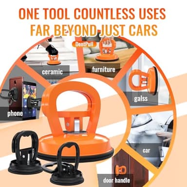 Dent Puller – Multi-Use Car Dent Puller Tool Kit, 10-in-1 Suction Cup Dent Remover for Vehicle Repair, Glass, Tile & Object Lifting - Image 3
