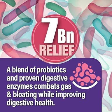 Gas & Bloating Support for Women and Men 7 Billion CFU – Chewable Probiotics & Lactobacillus Reuteri, Daily Digestive Enzymes for Occasional Bloating, Gut Comfort & Digestive Health - Image 3