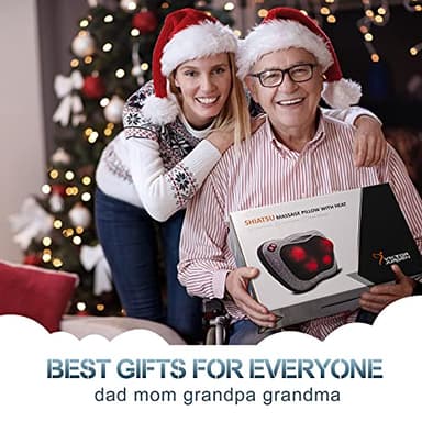 VIKTOR JURGEN Shiatsu Back Massager with Heat – Deep Tissue Massage for Neck, Shoulder, Leg, Upper & Lower Back Pain Relief, Electric Kneading 3D Massage Pillow Gifts for Men Women Dad, Mom, Christmas - Image 7