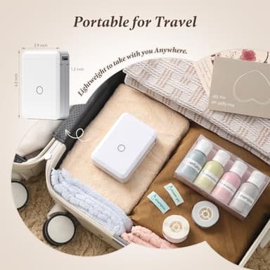 NIIMBOT D110 Label Maker Machine with Label, Small Label Printer Bluetooth Connection Multiple Templates Available for Phone Easy to Use for Office Home Organization Rechargeable White - Image 7