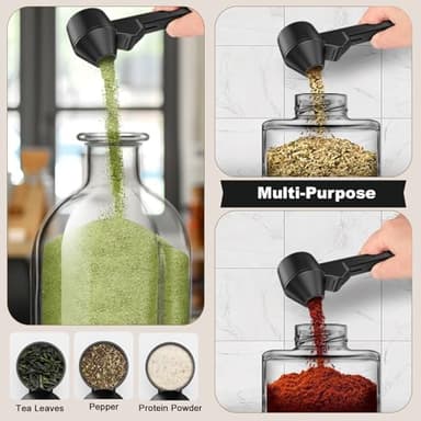 Coffee Scoop & Funnel for Reusable K Cup Refillable Coffee Pods, Coffee Measuring Spoon 2 Tablespoon Capacity, Scoop with Funnel for Ground Coffee, Protein Powder, Tea (Black, 1 Pack) - Image 6