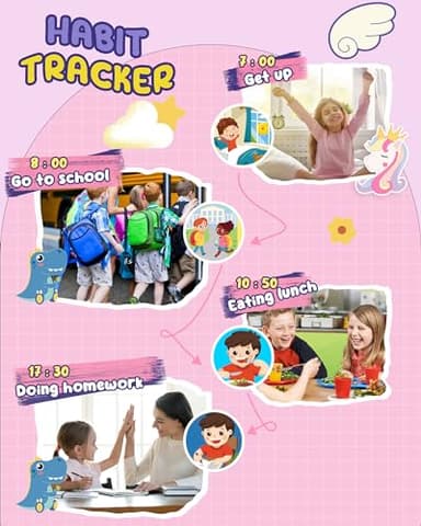 UCIDCI Kids Smart Phone for Girls Ages 3-7 with Dual Camera - Learning Games, Travel Toy with MP3 Music Player for Christmas, Birthday Gifts for 3-7 Year Old Boys - Image 5