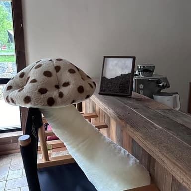 Hofun4U Mushroom Plush Pillow - 51 inch Mushroom Shaped Stuffed Long Pillow - Mushroom Stuffed Pillow - Christmas Birthday Sofa Home Decoration (Brown) - Image 7